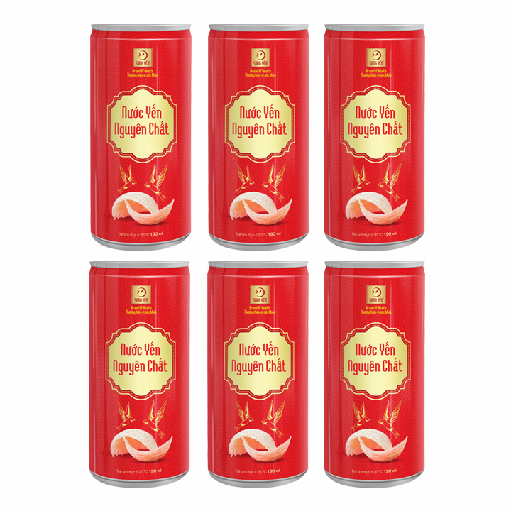 Nước Yến Nguyên Chất (Tổ yến chưng 2%) - Thùng 30 lon